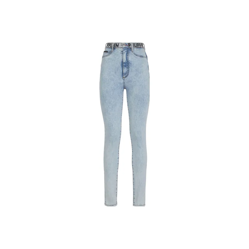 PHILIPP PLEIN High waist Denim Jeggings-0