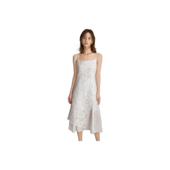 ELLE Slip Dresses Women's White