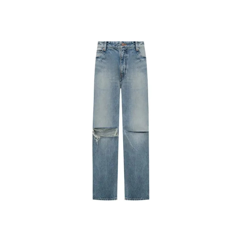Balenciaga Distressed Loose Fit Jeans-0