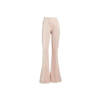 Adidas Women's 3 Stripes Flared Firebird Track Pants Ash Pearl
