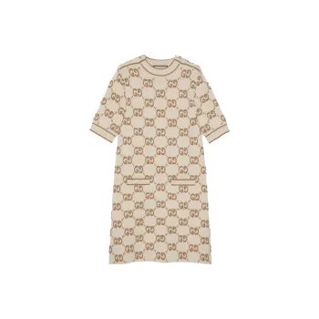 GUCCI Gg Jacquard Wool Dress