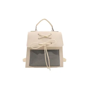 TOUTSEUL YOLO PU Backpack Women's White/Silver/Black/Pink
