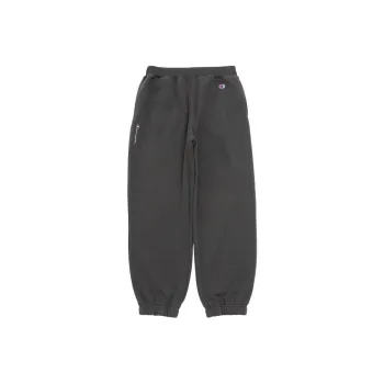 Champion FW24 Knitted Sports Pants Women's Beige Black