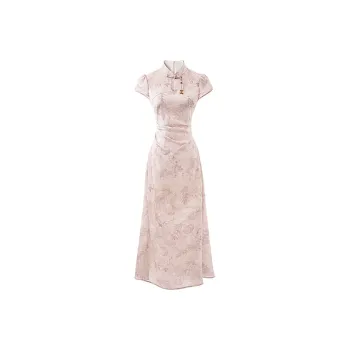 Manekniv Short Sleeved Dress Women's Pink