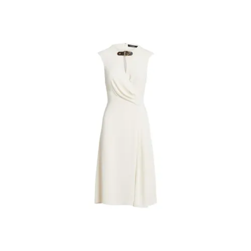 Polo Ralph Lauren FW23 Sleeveless Dress Women's White