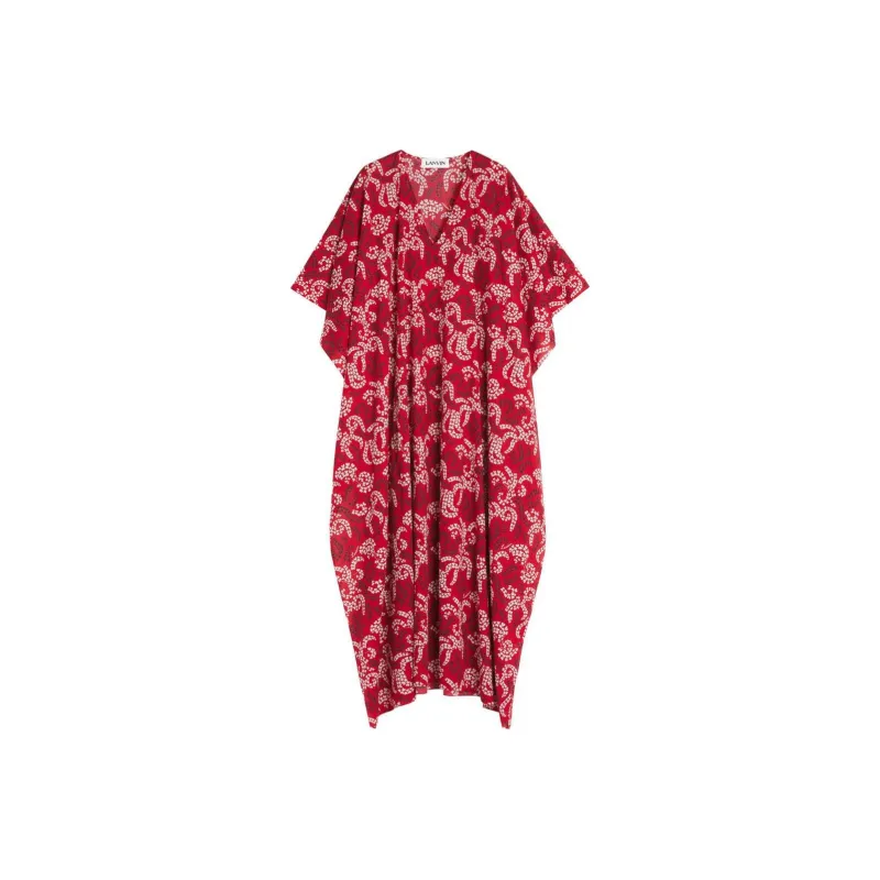 Lanvin Leaf print Midi Skirt-0