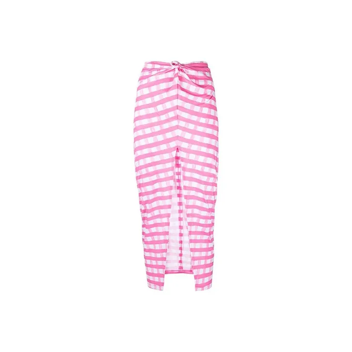 Jacquemus La Jupe Nodi 'Light Pink Checks'-0