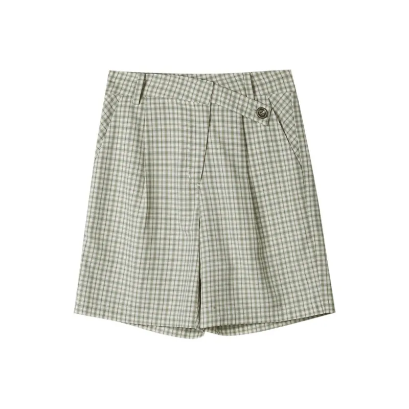 Omont Green And White Plaid Women's-0