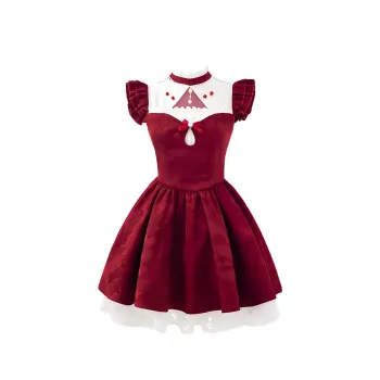 XIAOJUCHUANLI Short Sleeved Dress Women's Rose Red