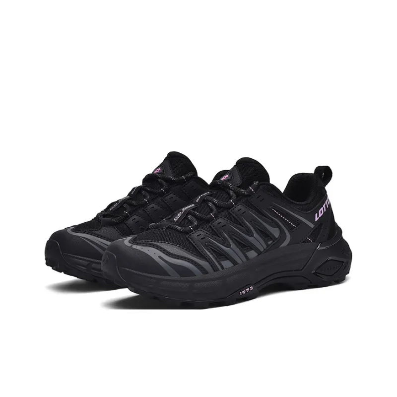 LOTTO Slip Resistant, Abrasion Resistant, Breathable, Support Grip Low Top Hiking Shoes Women's Black-1