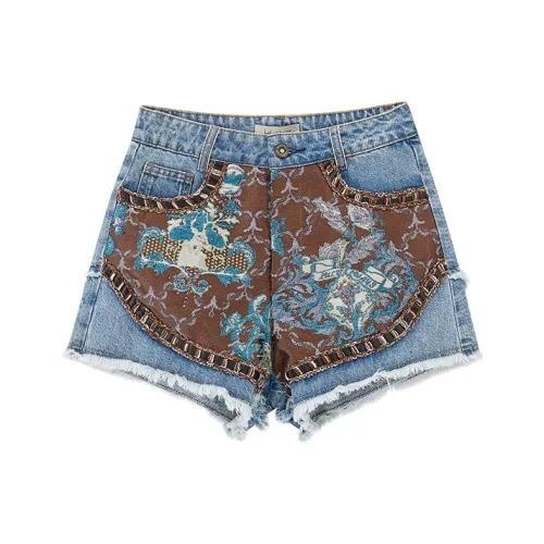 LULUALWAYS Denim Shorts Women's Blue
