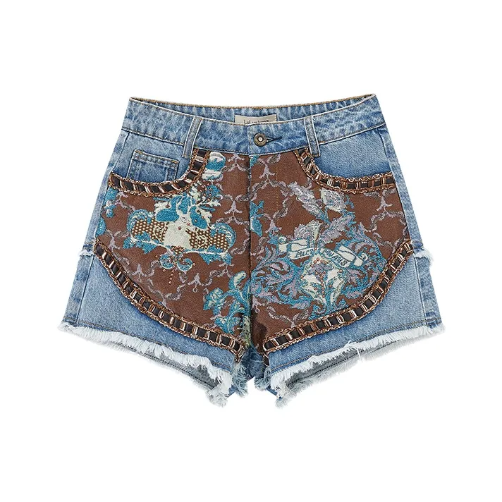 LULUALWAYS Denim Shorts Women's Blue-0