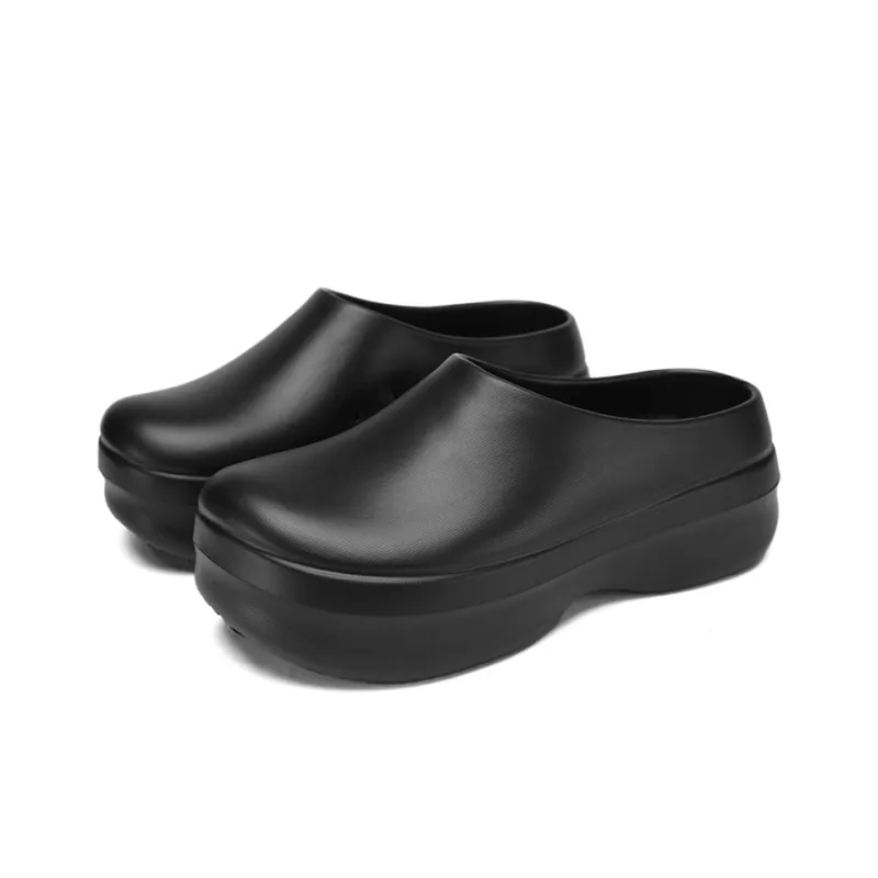 OUGLEMEN Quiet Odor Resistant Abrasion Resistant Slip Resistant Wrap toe Slippers Unisex-7