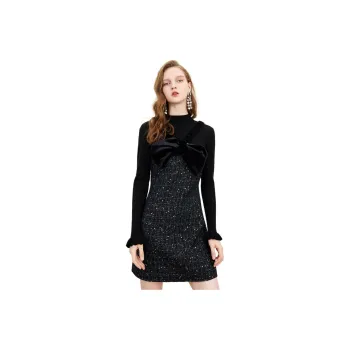 COCOON Long Sleeved Dress Women's Black
