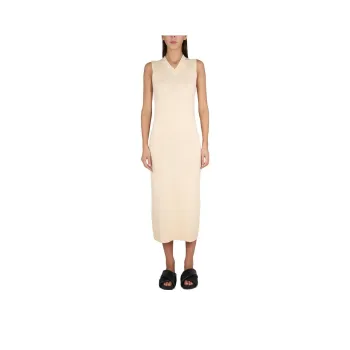 ASPESI V Neck Knitted Maxi Dress