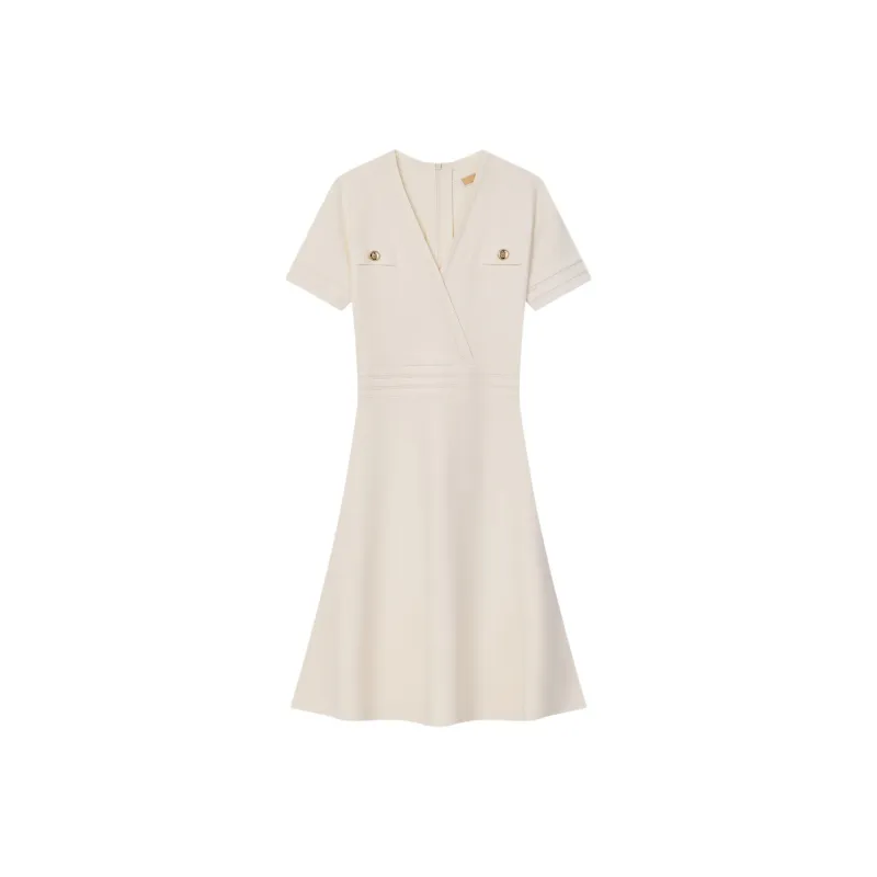 MICHAEL KORS Short Sleeved Dress Women's White-0