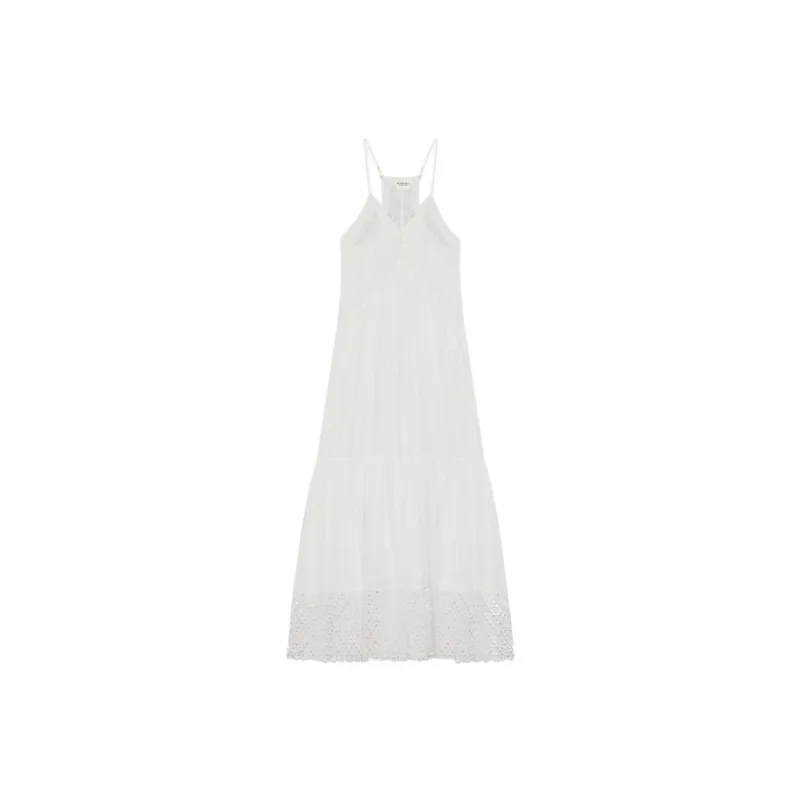ISABEL MARANT SS24 Camisole Long Skirt Women's White-0