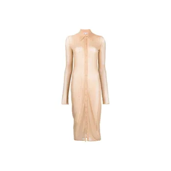 Patrizia Pepe Abito Lungo Chemisier Dress