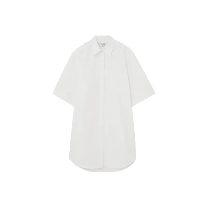COS Short Sleeved Dresses Women's White-0