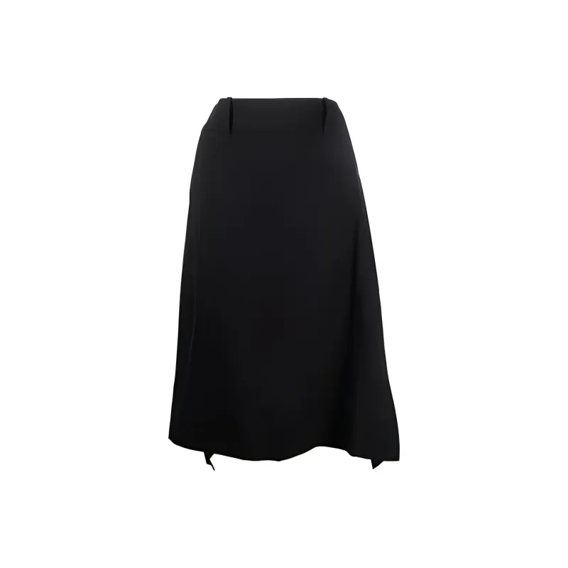 Y 3 Casual Long Skirts Women's Black-0