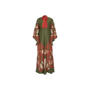 La DOUBLEJ. Magnifico Botanical print Silk Dress