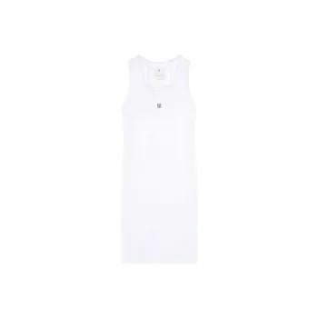 Givenchy 4G Plaque Ribbed Knit Tank Dress