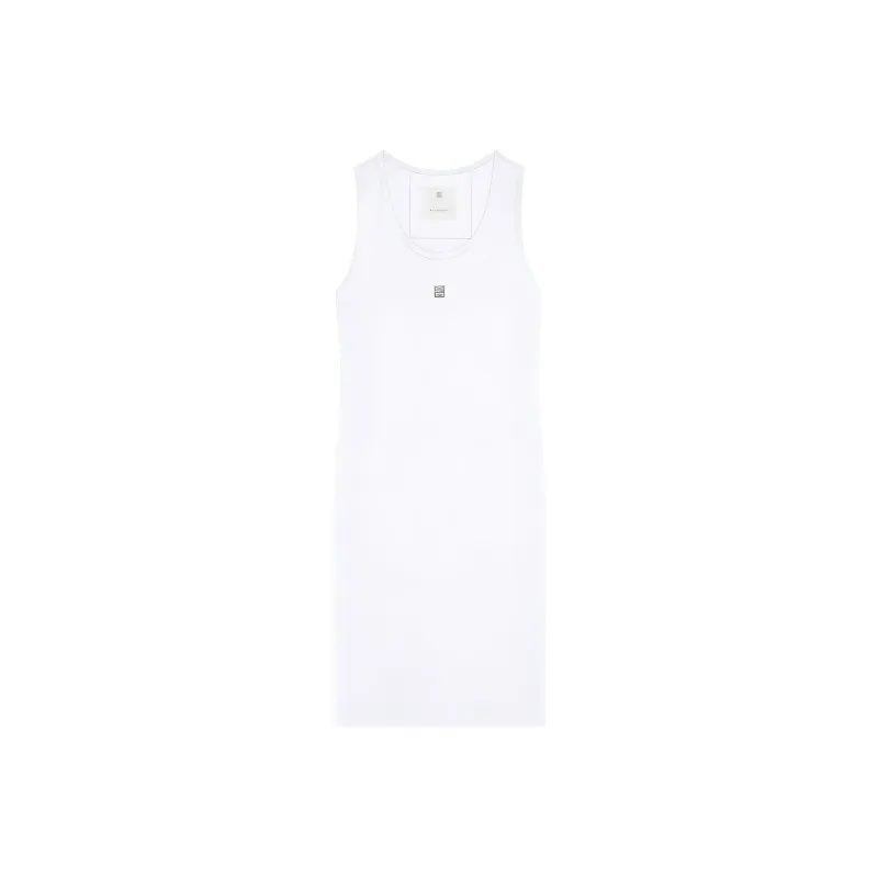 Givenchy 4G Plaque Ribbed Knit Tank Dress-0