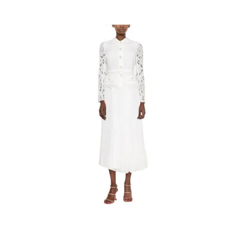 Self-portrait Long-Sleeved Dresses Women's White