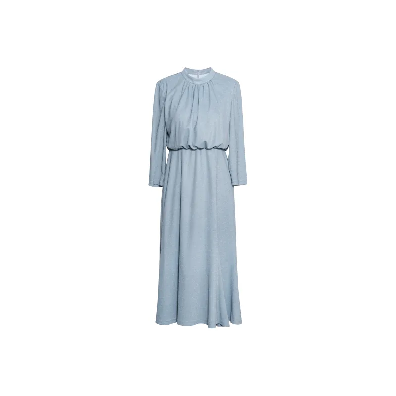 ROEYSHOUSE Long-Sleeved Dresses Women's Light Blue-0