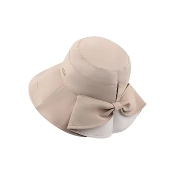 DUOLAN Polyester Sun Hat Women's Night Black Ecru Apricot White Sky Blue Cherry Blossom Pink Khaki