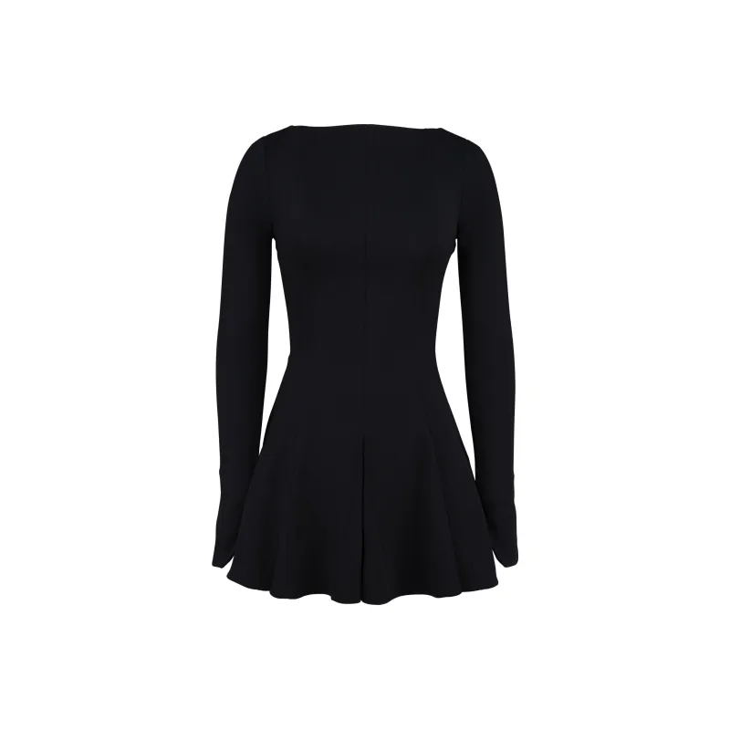 HOUSE OF CB Francesca Long Sleeved Dress Women's BLACK/Black-0