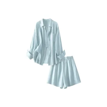 Cypress House Shirt Matching Set Women's Lake Blue