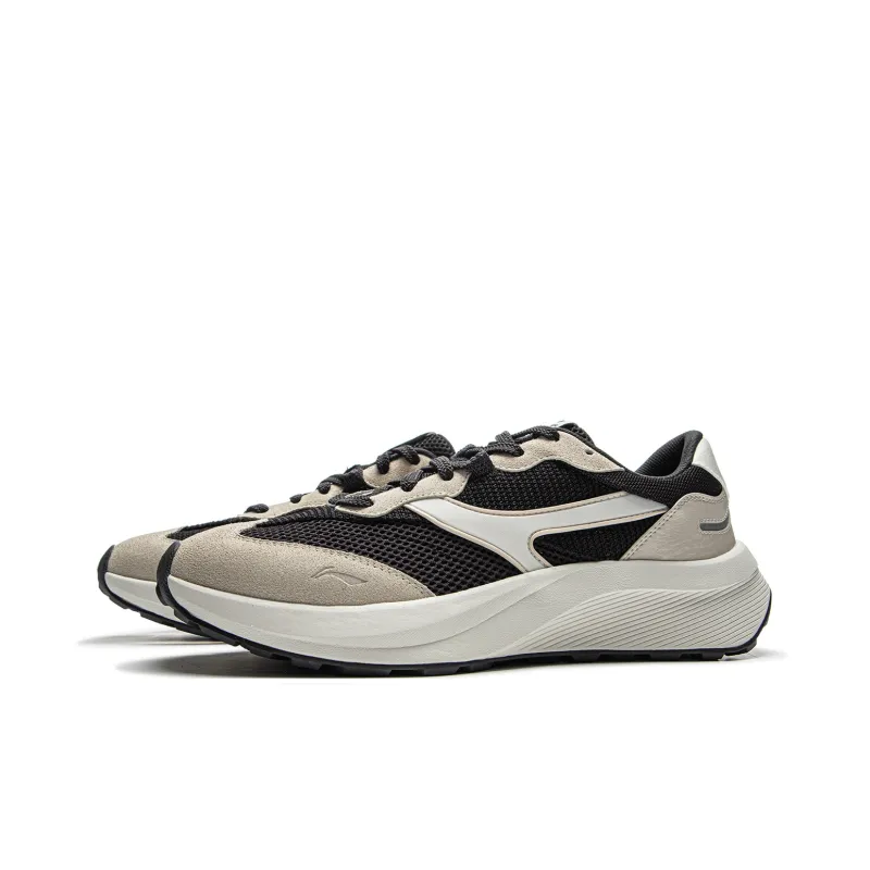 LiNing Honor M500 Cushioning, Slip Resistant, Abrasion Resistant Support Low Top Casual Shoes Men's Gray Black-2
