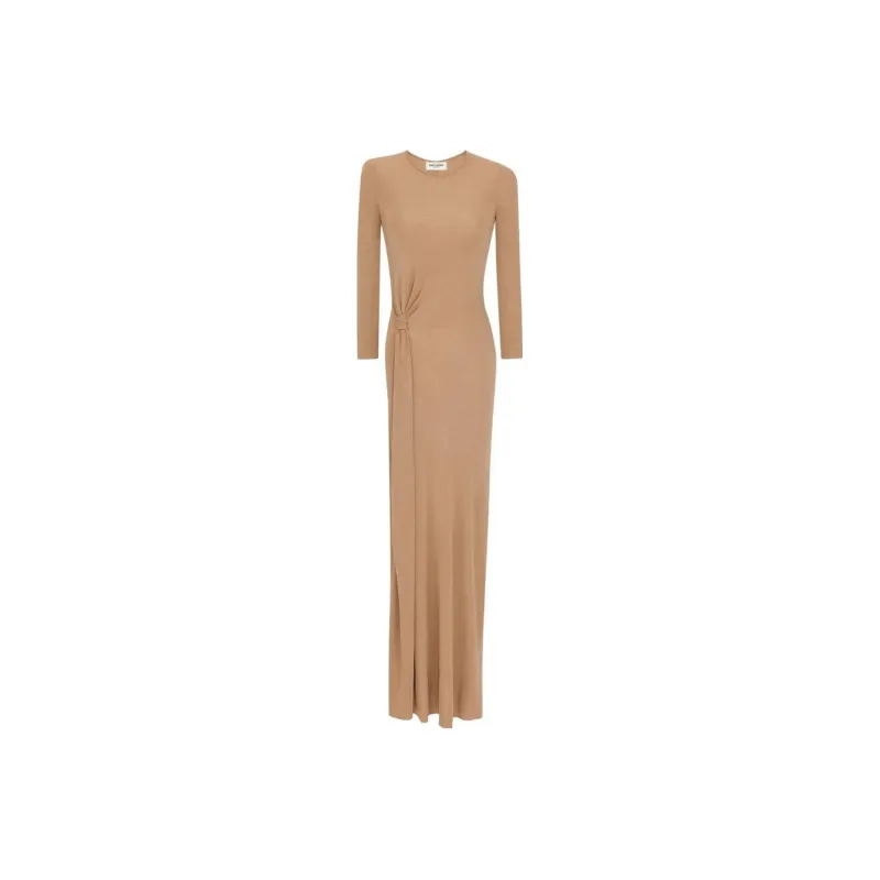 SAINT LAURENT Knot detail Maxi Dres-0
