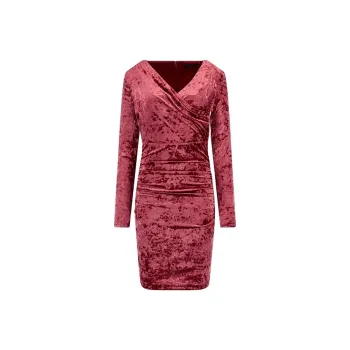 GUESS Long-Sleeved Dresses Women's Pink Purple