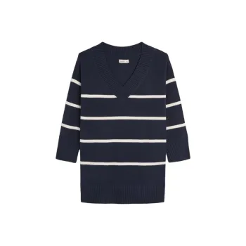 Hollister Long-Sleeved Dresses Women's Marine Blue Stripe