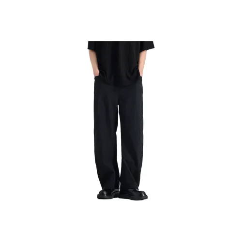 WILD LEADER Casual Pants Men Dark Black[XXKW5138W96]