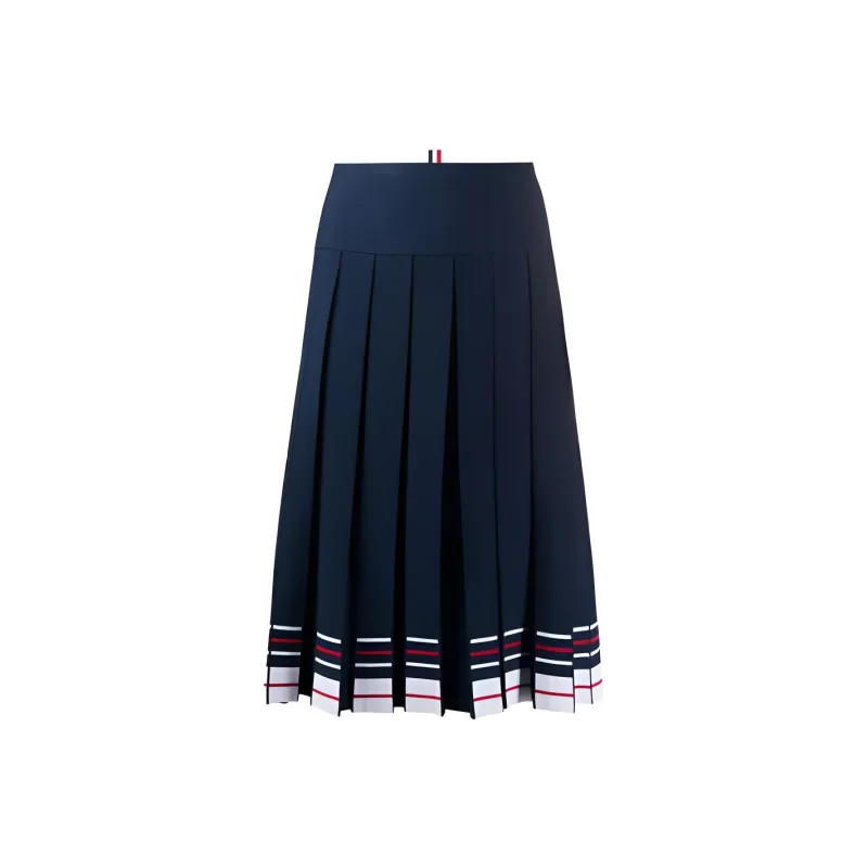 THOM BROWNE Casual Long Skirts Women's Marine Blue-0