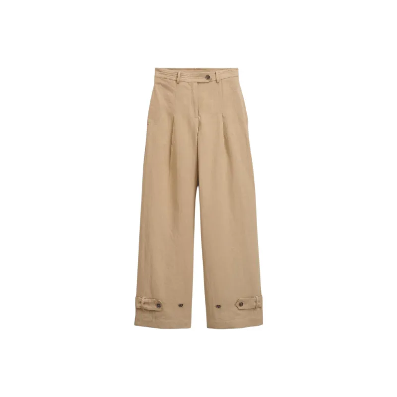 ZARA Casual Pants Women's Beige-0