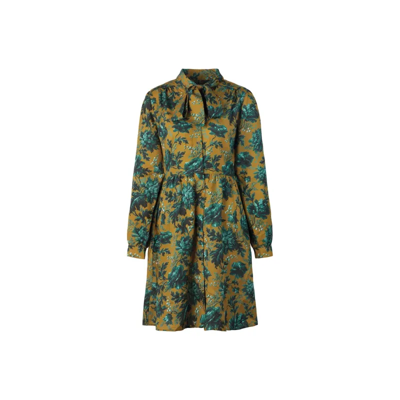 BARBOUR Mini Dress Long-Sleeved Dresses Women's Green-0