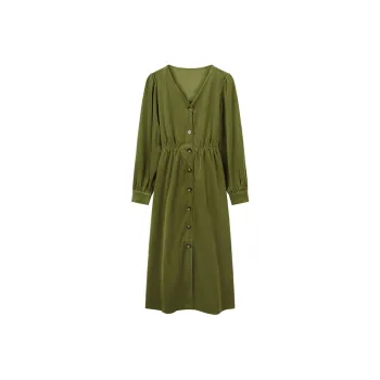Migu Long Sleeved Dress Women's Green