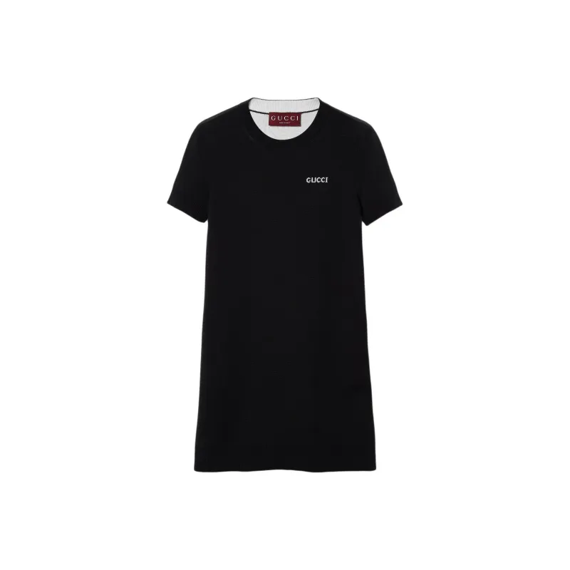 GUCCI SS24 Short Sleeved Dress Women's Black-0