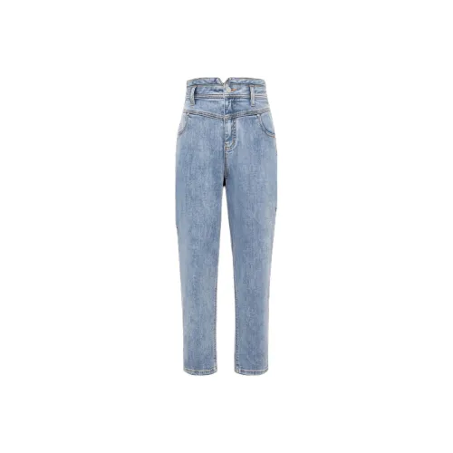 Hush Puppies Jeans Women's Light Gray Blue