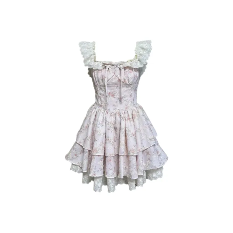 PAIN OR PLEASURE Short Sleeved Dresses Women's Pink-0
