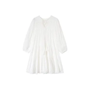 PAZZO Long Sleeved Dresses Women's White