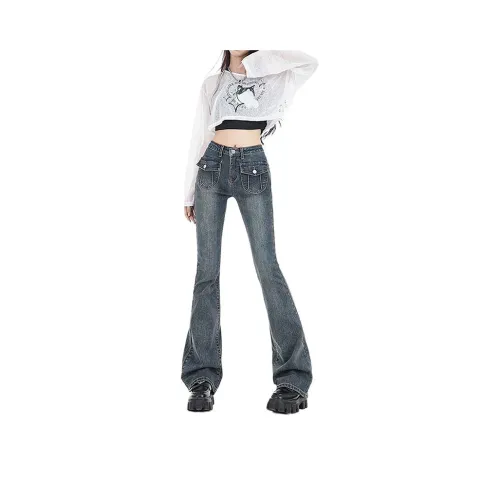 BENGEN Jeans Women's Vintage Blue