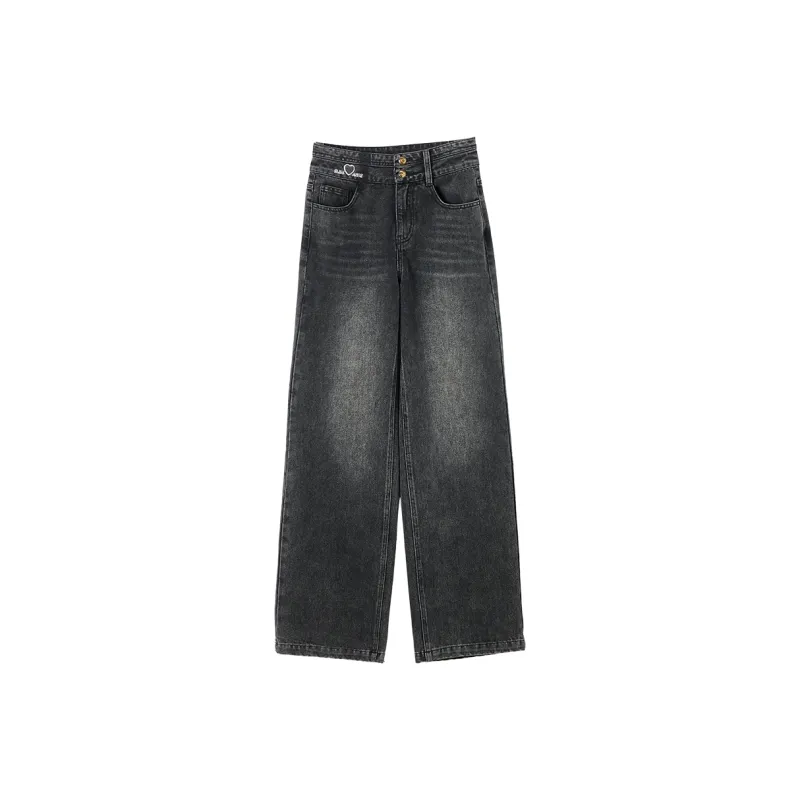 XIANGYING Jeans Women's Gray-0