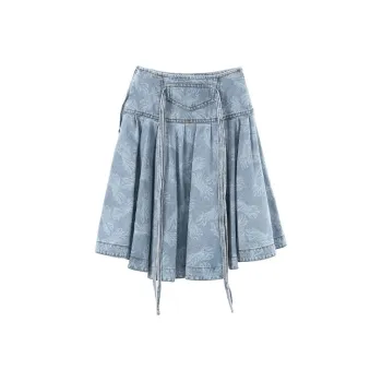 WE11DONE Casual Short Skirts Women's Blue