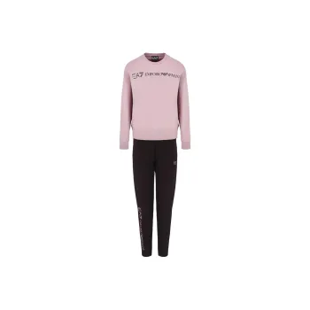 EMPORIO ARMANI EA7 Sweatshirt Set Women's Rose