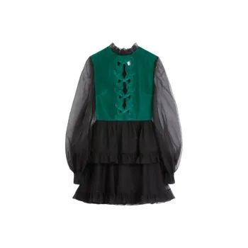 Valentino Embroidered Organza Mini Dress